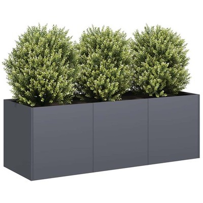 Pflanzkübel Blumentopf Garten Hochbeet Terrassen Pflanzkübel Stahl vidaXL