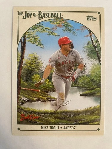 2023 Topps X Bob Ross The Joy of Baseball - Mike Trout #80