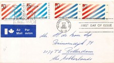 SA28c United States 1982 to Netherlands, Friendship, FDC