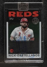 2021 Clearly Authentic 1986 Topps Baseball Nick Castellanos #86TBA-NC Auto fm0