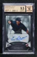 2010 Bowman Sterling Rookie Auto Carlos Santana #25 BGS 9.5 GEM MINT Auto e8i