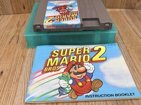 1985 Vintage Super Mario Bros 2 Nintendo NES  Video Game Cartridge Manual