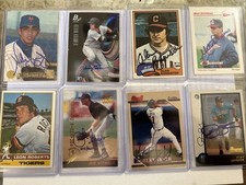 baseball cards patch (8) autographed card lot!! Some Vintage! On Card Auto