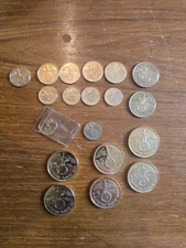 Job Lot Gold Plated Third Reich Germany WW2 Coins Reichsmark etc Nazi
