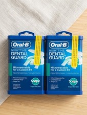 NEW 2x Oral-B Nighttime Thin Dental Guard Scope Flavor, Microwavable Custom Fit