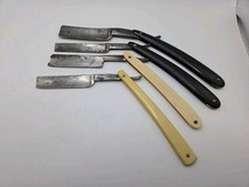 Vintage Straight Razor Lot Of 4 Wade  Butcher Sheffield, Simmons  Ect. As Is