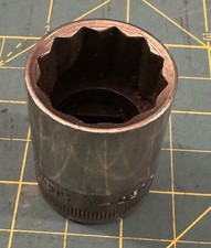 Snap On Vintage 1/2" Drive 7/8" 12PT Shallow Chrome Socket SW-280