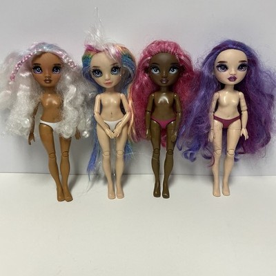 Rainbow High Doll Lot of 4 Nude TLC Dolls Amaya Raine Daria Roselyn Emi Vanda +
