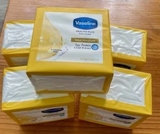 Vaseline Healthy Plus Bar Soap Total Moisture Soy Protein Oat Extract 15 Bars!