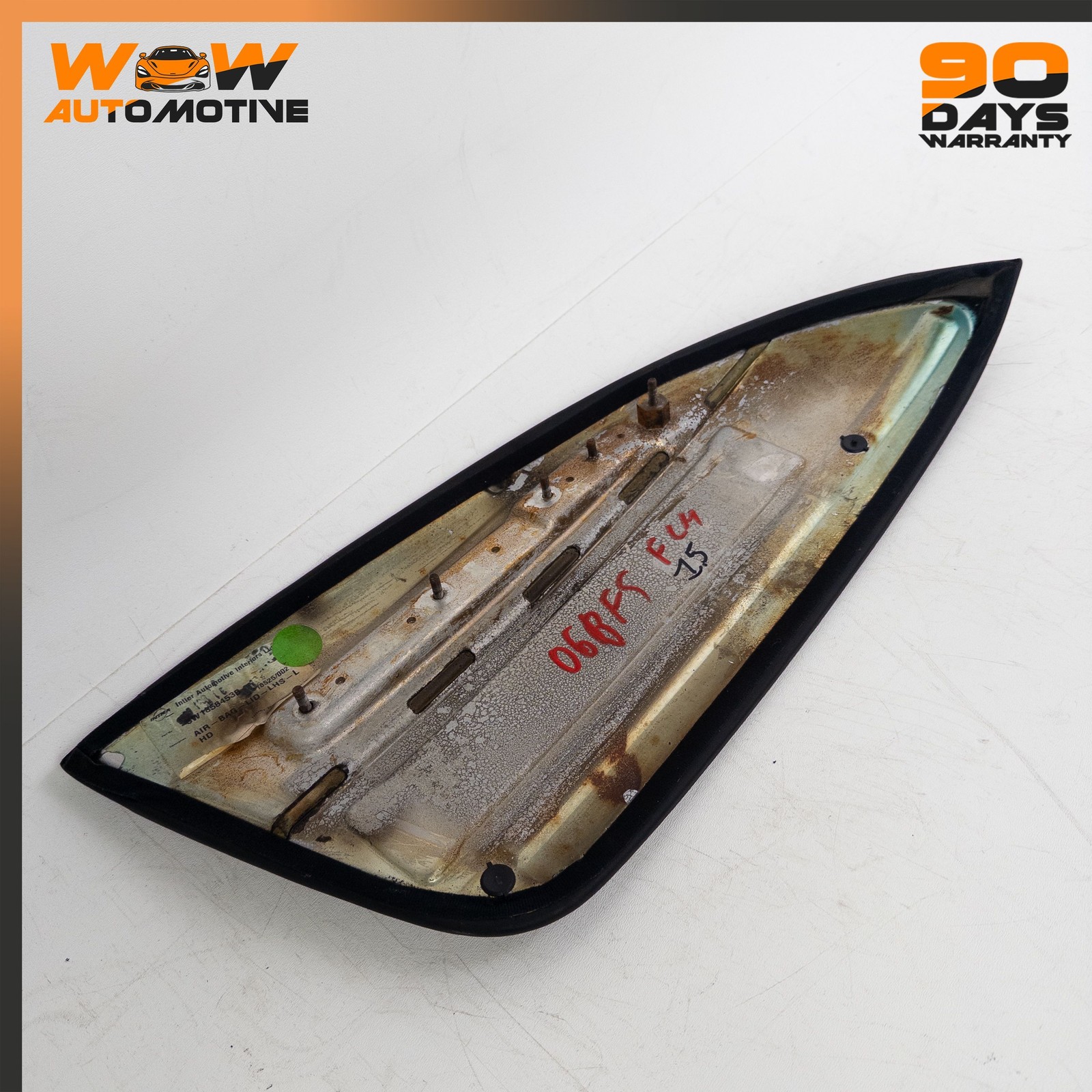 04-13 BENTLEY CONTINENTAL FLYING SPUR FRONT LEFT DASHBOARD TRIM COVER BLACK OEM