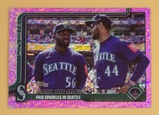 2025 Topps Update Julio Rodriguez/Randy Arozarena Pink Holo Foil #US244