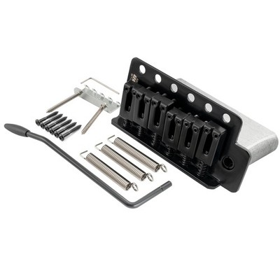 Wilkinson Black 52.5mm 6-Screw Modern Saddle Tremolo Bridge For Strat ST Guitar