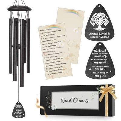 Memorial Gifts for Loss of Husband, 25''Memorial Wind Chimes for Loss of Husb...