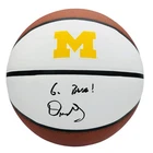 DUSTY MAY MICHIGAN WOLVERINES SIGNED BASKETBALL  26 CHAMPS BECKETT COA