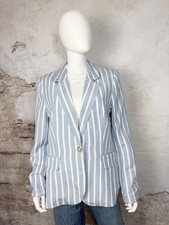 PHILOSOPHY ONE BUTTON STRIPPED BLAZER