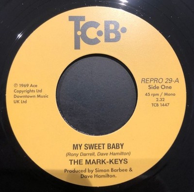THE MARK-KEYS '' MY SWEET BABY '' / '' HEAVENLY THING '' NEW UK 7 SOUL FUNK R&B
