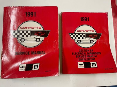 91 Corvette C4 Chassis Service Werkstatthandbuch & 8A elektrische Diagnose