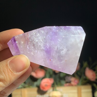 100g Natural Amethyst Free Form Crystal Quartz Specimen Mineral Rainbow 61mm
