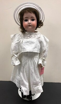 23  Antique German Cuno, Otto & Dressel Bisque 1912-4 Adorable Brunette Doll SC1