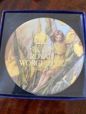 Royal Worchester Flower Faries The Iris Fairy Small Trinket Plate
