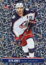 2018-19 NHL Stickers #62 Seth Jones Columbus Blue Jackets FOIL Hockey Sticker