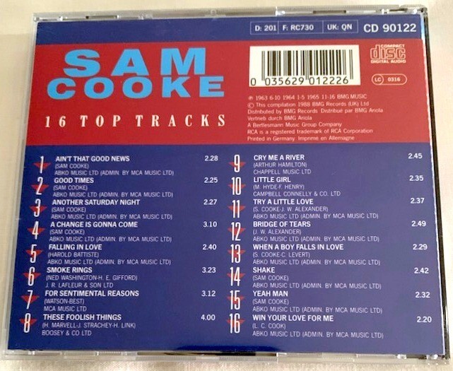 SAM COOKE-DIAMOND SERIES:16 TOP TRACKS-CD-(Soul, Early R&B,Pop) | eBay