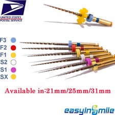Dental Endo Rotary Files X-Pro Gold Taper NITI Endodontic Tips SX-F3 21/25mm 6Pc