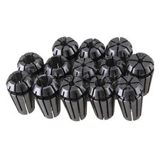 ER11 Spring Collet Set Metric Silver Fit for All Types of CNC Pack of 13