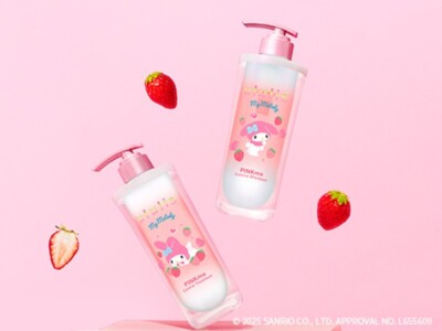 Ululis My Melody Pink Me Control Pair Set & Hair Oil Strawberry