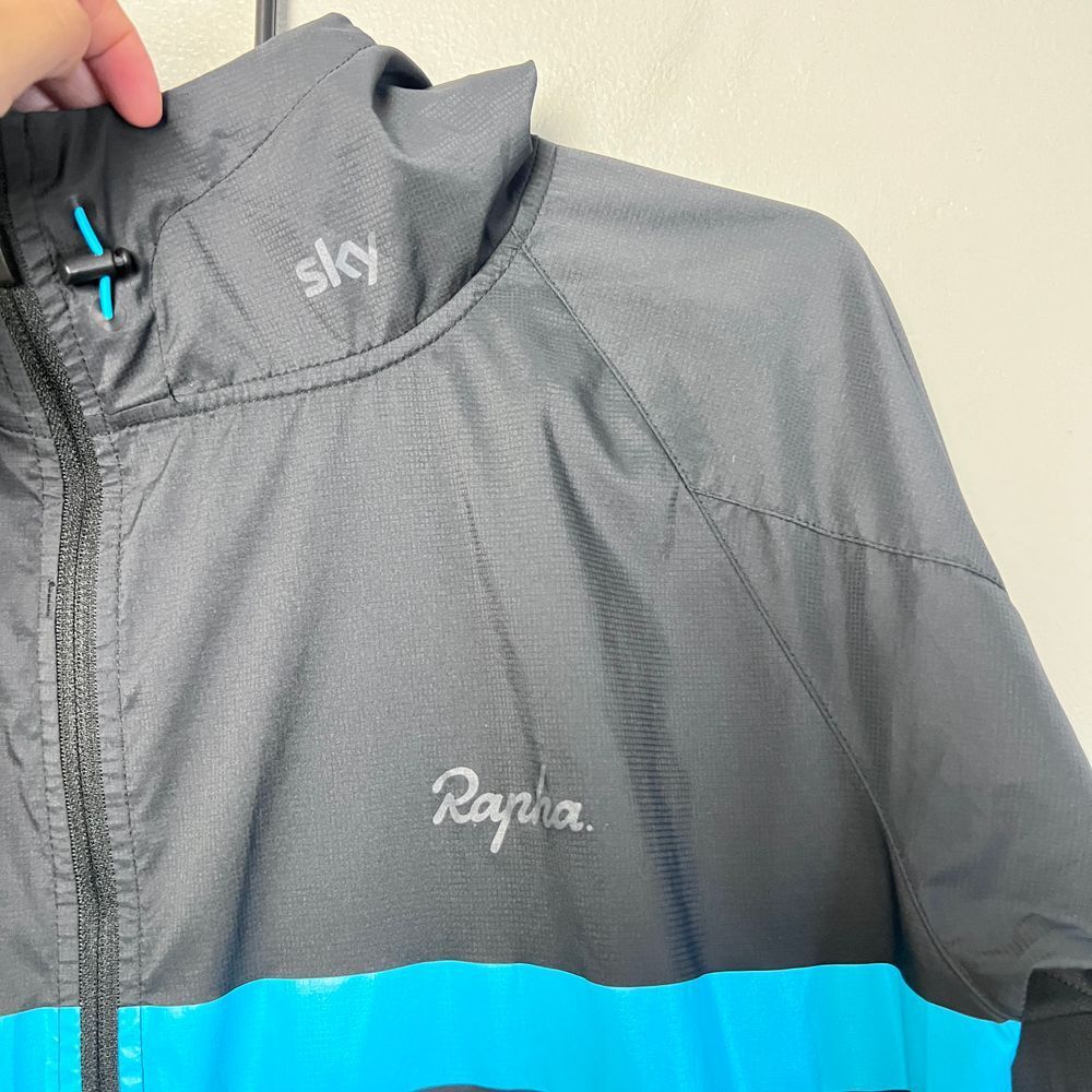 Men's Rapha Team Sky Spray Cycling Jacket Bicycles Size
