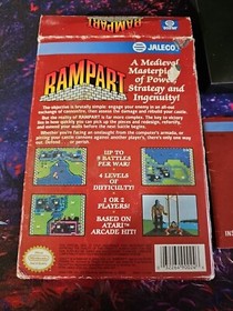 Rampart - Authentic Nintendo NES Game - Tested & Works - CIB w/ Inserts 