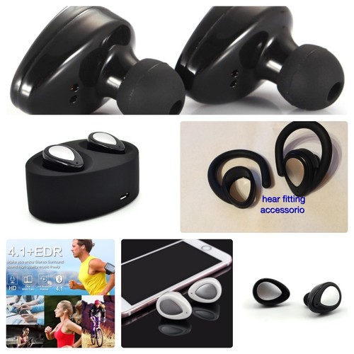 Twins Auricolari Bluetooth 4.1 Stereo Sport Headset Cuffie Wireless iPhone  | eBay