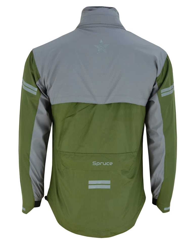 Mens Cycling rain jacket Hooded casual wear water resistant outdoor running top  - Image 4 of 4