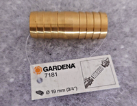 Gardena Schlauch-Reparatur-RöHrchen 7181-20 / 19Mm 3/4 Zoll Messing