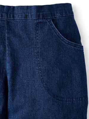 Just My Size Women Plus-Size 2Pocket Stretch Pull-On Jeans (3X Tall, Super Dark)