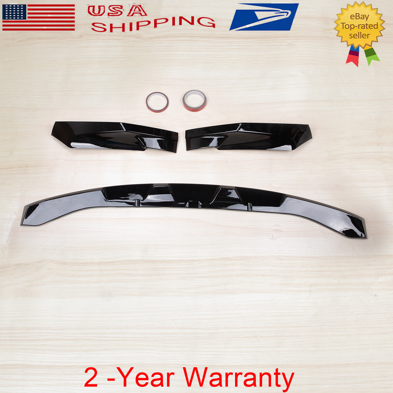 Fits 2021-2024 BMW G80 M3 G82 G83 M4 3PCS Front Splitter Bumper Lip Spoiler