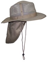 Summer Hat Neck Flap Wide Brim Mesh Men Safari Outback Ear Protection Tan Large Summer Hat Neck Flap Wide Brim Mesh Men Safari Outback Ear Protection Tan Large