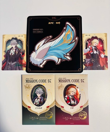 2025 KFC Mihoyo Genshin Impact Character Stand Pin Badge Card Kaveh Alhaitham - Picture 12 of 23
