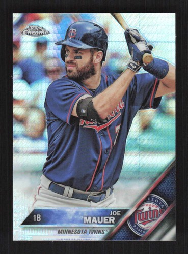 Joe Mauer #82 2016 Topps Chrome card