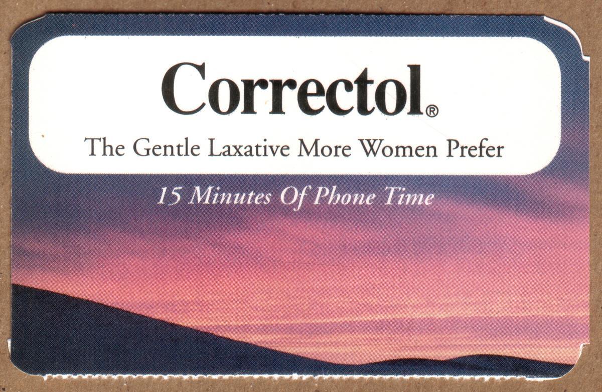 15m Correctol 'The Sanft Abführmittel Mehr Damen Prefer' Papier Handy Karte