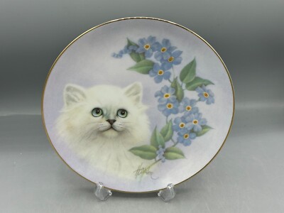 Limited Edition Hamilton Collection Kitten Vergissmeinnicht Katzenteller (760)