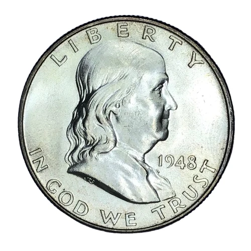 1948 50C Franklin Half Dollar FBL BU #