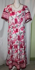 Shein® Curve Floral Short Sleeve Elastic Waist Long Flare A-Line Dress- Size 2XL