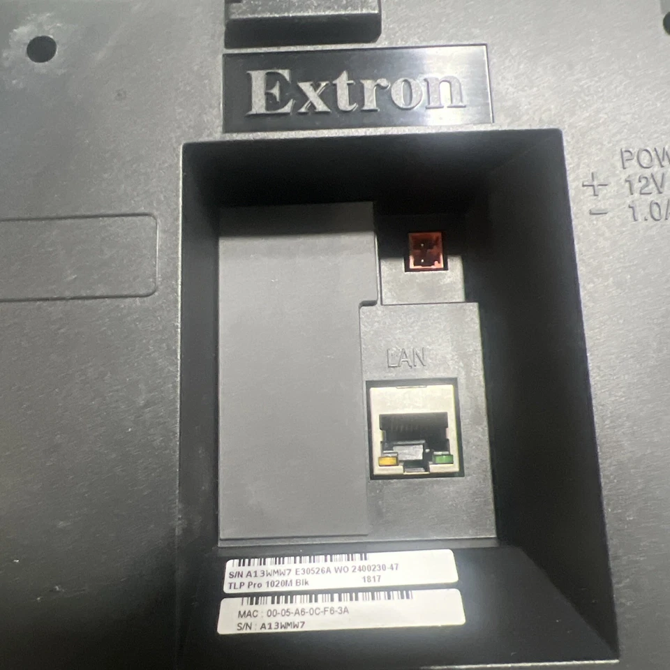 95% LIFE LEFT Extron TLP Pro 1020M 10" Tabletop TouchLink Pro Touchpanel No AC - Image 4 of 4