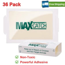 Mice Glue Traps Pest Sticky Boards Trap Catch Spiders Insect Non Toxic, 36 Count