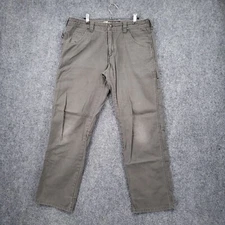 Gravel Gear Pants Men 32x30 Gray Relaxed Fit Carpenter Straight Leg Ripstop Work