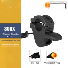 E-bike Thumb Throttle 3Pin Waterproof SM Connector Electric Scooter Accelerator