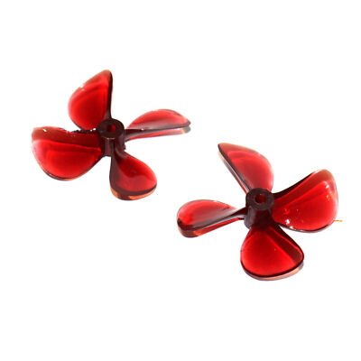 For DIY RC Ship Boat Underwater Thrusters CW/CCW Propeller Props Transparent Red