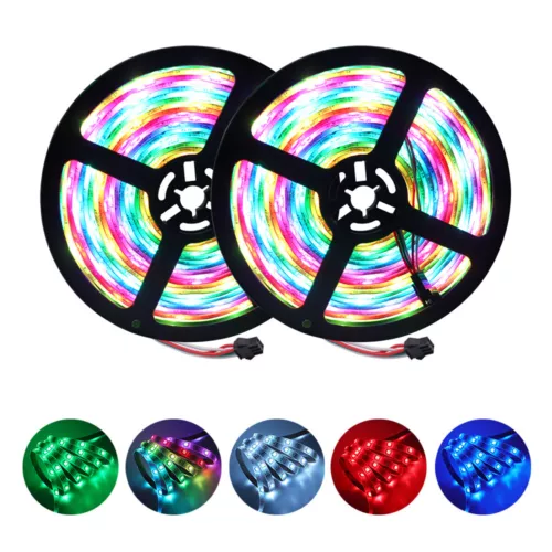 1M-5M WS2812B 5V 5050 WS2812 RGB LED Strip 30/60/144 Leds Individual Addressable