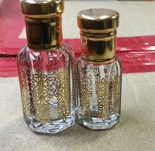 Wholesale empty perfume glass bottle attar perfume oil refill bottle 12pcs, 6ml